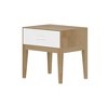 Plank+Beam Solid Wood Duo King Bedroom Set with 2 Nightstands, White/Birch - 3 of 4