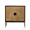 Olivia & May Contemporary Wood Cabinet Bronze: Chic Storage, No Assembly, Indoor Use, Metal Handles - 2 of 4
