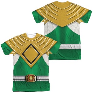 Popfunk Power Rangers Green Ranger Front-Back Print Adult Sublimated Costume T-Shirt - 1 of 4