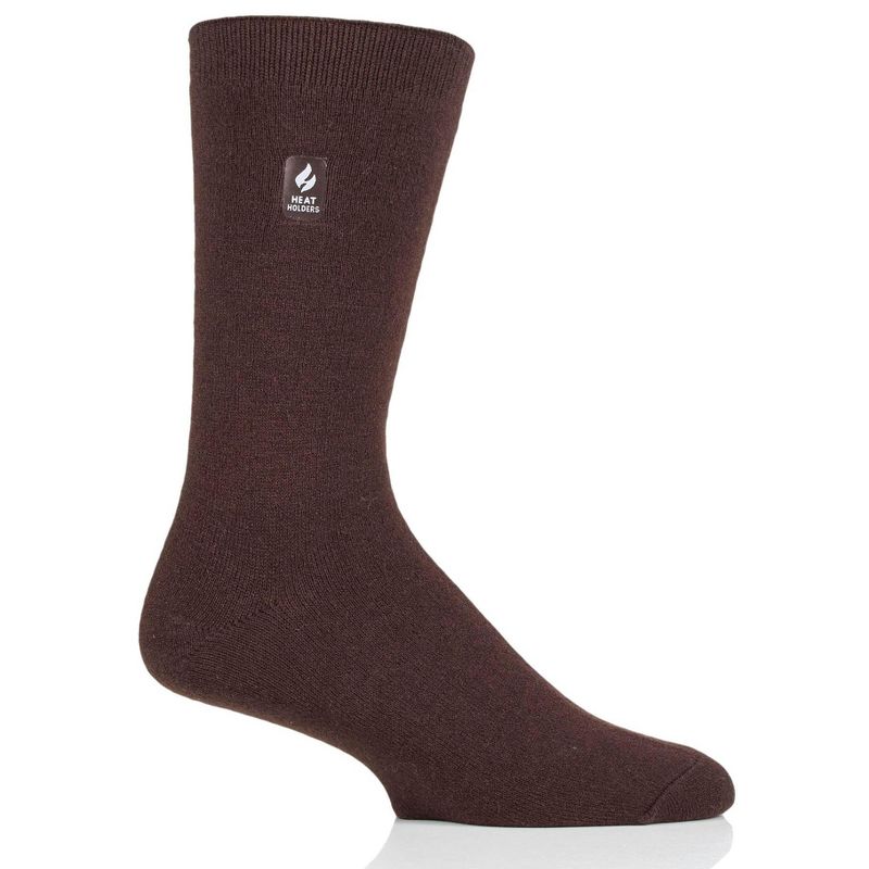 Heat Holders® Men's ULTRA LITE™ Socks | Thermal Yarn | Lightweight Winter Socks Tight Fit Shoes | Warm + Soft, Hiking, Cabin, Cozy at Home Socks | 3X Warmer Than Cotton, 1 of 2