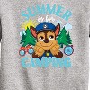 Boys' - Paw Patrol - Summer Is For Camping Graphic Long Sleeve Fleece Sweatshirt - 2 of 4