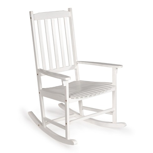 Seagrove Farmhouse Classic Slat-back 350-lbs Support Acacia Wood ...