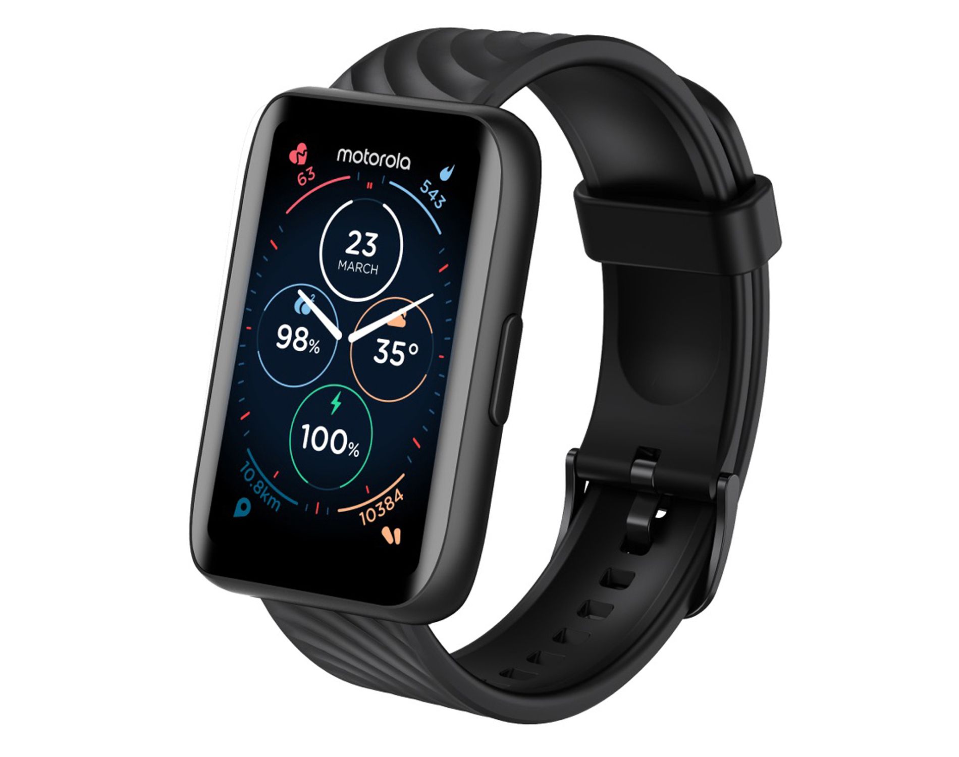 Motorola® Moto® Watch 40 Smartwatch (Phantom Black)