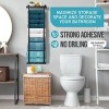 New Upgrade Towel Racks for Bathroom Wall Mounted, Bathroom Bar Towel Storage, Metal Bath Towel Holder for Folded Large Towel Washcloths, Black - 2 of 2