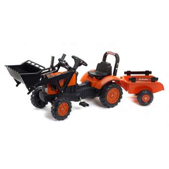 Falk Kubota M7171 Pedal Ride-on Tractor with Loader and Trailer by Falk FA2065AM