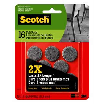 SoftTouch 1 36pk Heavy Duty Non Slip Furniture Gripper Pad Black