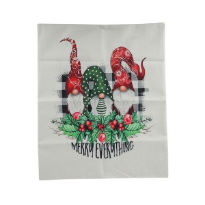 Unique Bargains Dining Chair Slipcovers Linen Beige 22.83"x19.29" 1Pcs - 1 of 4