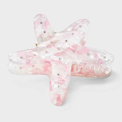 Starfish Shaped Claw Hair Clip - Wild Fable™ Pink