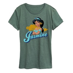 Women's - Disney Princess - Jasmine Headshot Short Sleeve Graphic T-Shirt - 1 of 4