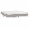 vidaXL Bed Frame Light Gray 72 in.x83.9 in. California King Fabric - 2 of 4