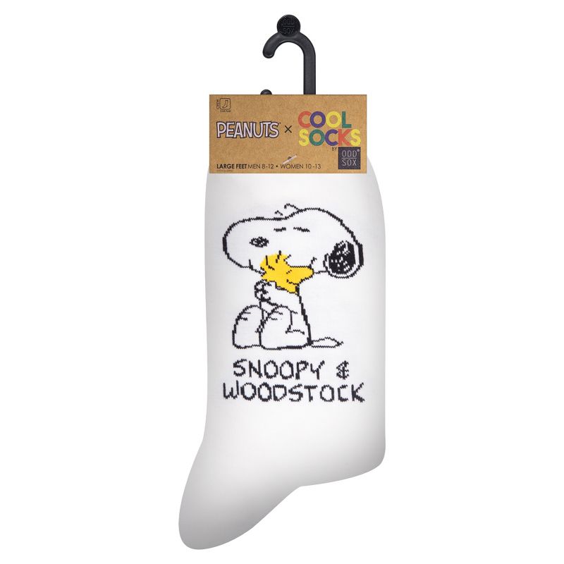 Cool Socks, Snoopy & Woodstock, Funny Novelty Socks, Large, 5 of 6