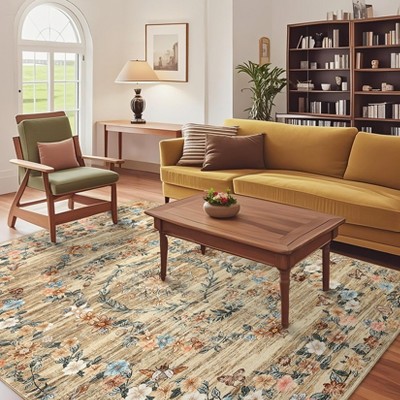 Indoor Room Accessory for Living Room Bedroom Bathroom Modern Area Rug Non Slip Soft Carpet Washable Low Pile Floor Mat