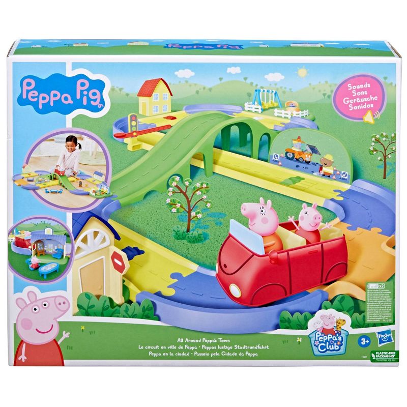 Peppa Pig All Around Peppa&#39;s Town Set with Adjustable Track, 3 of 17