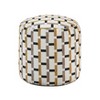 Cylindrical Pouf Multi-Color Jacquard Fabric Upholstery Modern Ottoman, Footstool, Non-Slip Floor Pouf, Bean Bag Chair, 1pc Sitting Pouf - 2 of 4