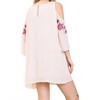 Women's Open Shoulder Angel Sleeve Dress - umgee - 3 of 3