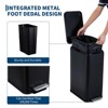 13 Gallon Stainless Steel Trash Can, Step Garbage Bin with Soft-Close Lid & Removable Bucket, Fingerprint Proof Slim Design for Kitchen, Bathroom - 3 of 4