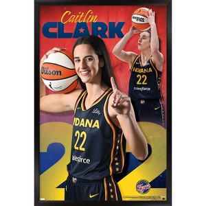 Trends International WNBA Indiana Fever - Caitlin Clark 24 Framed Wall Poster Prints - 1 of 4