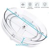 LunaLulinlk Clear Rotating Lazy Susan Turntable Organizer for Kitchen Cabinets Spices 10.6 inch Storage Containers - 4 of 4