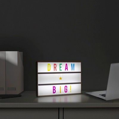 Northlight LED Lighted Cinema Light Box with Letters and Numbers - 11.75"