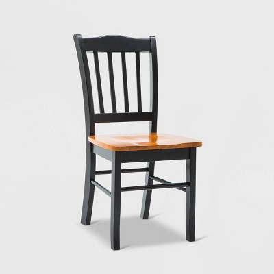 Black and Oak Shaker 5-Piece Solid Wood Dining Set