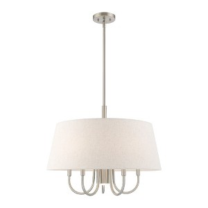 Livex Lighting Belclaire 5 - Light Chandelier in  Brushed Nickel - 1 of 4