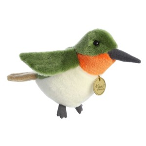 Aurora Small Ruby-Throated Hummingbird Miyoni Adorable Stuffed Animal Green 7.5" - 1 of 4