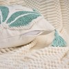 REGALWOVEN Boho Leaf Embroidery with Tassels Decorative Throw Pillow Cover 18 x 18 Inch Set of 2 - 3 of 4