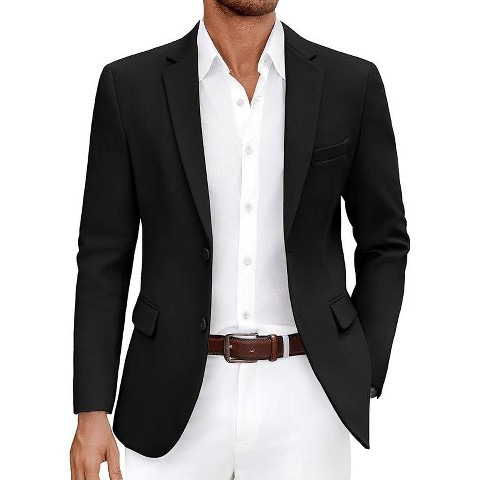 COOFANDY Men's Casual Blazer Slim Fit Lightweight Sport Coat Two Button Suit Jacket Khaki M