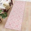 Washable Hallway Runner Rug Machine Washable Modern Floral Low Pile Area Rug with Rubber Backing Foldable Carpet - 3 of 4