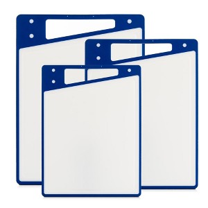 JoyJolt Cutting Board Set-Cutting Boards for Kitchen-Non Slip Large & Small Chopping Boards; Meat Cutting Board with Juice Groove - 1 of 4