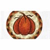 Earth Rugs 5" Harvest Pumpkin Round Coaster – Eco-Friendly Printed Table Protection - 2 of 3
