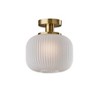 Hazel Flush Mount Pendant Antique Brass - Adesso: Mid-century Modern ...