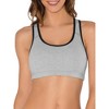Fruit of the Loom Women's Tank Style Sports Bra 3-Pack - 2 of 4