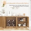 Brafabhome Curved Buffet Cabinet with Storage, Accent Sideboard Credenza with Fluted Door and Adjustable Shelves, Modern Living Room Media Console - 2 of 4