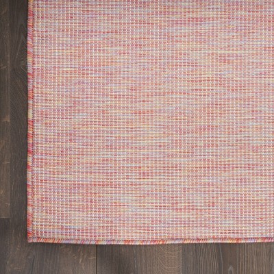 Positano 4' Round Rainbow Synthetic Washable Rug