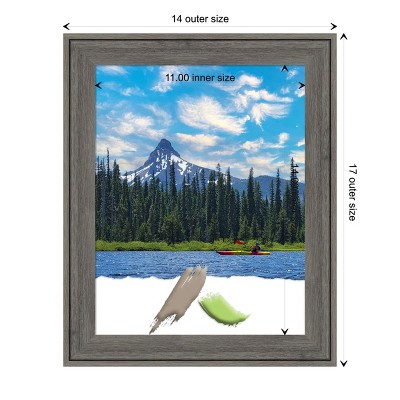 Regis Barnwood Gray 11x14 Classic Wood Wall Frame