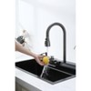 GreenEver Pull-out Faucet Single Bowl 304 Stainless Steel Kitchen Sink Vegetable Washing Basin - 4 of 4