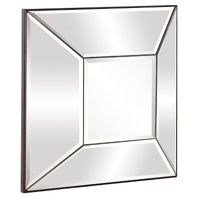 Square Stephen Decorative Wall Mirror Silver - Howard Elliott