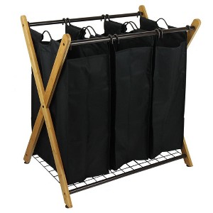 Oceanstar X-Frame  3-Bag Laundry Sorter, Bronze - 1 of 4