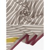 Elerevyo Women's Striped Satin Square Silk Scarves Neckerchief 35.4"x35.4" - 4 of 4