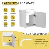 Vynxaria 16'' Floating Wall-Mounted Bathroom Vanity with Ceramic Sink & Soft-Close Cabinet Door, For Small Bathroom - 4 of 4