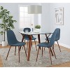 LumiSource 5pc Folia Pebble Dining Set Walnut - image 4 of 4