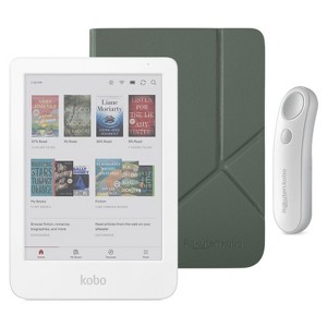Kobo Clara Colour (White) eReader with SleepCover & White Remote Page Turner Bundle - 1 of 4
