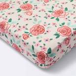 Cotton Fitted Crib Sheet - Large Floral Blooms - Cloud Island™