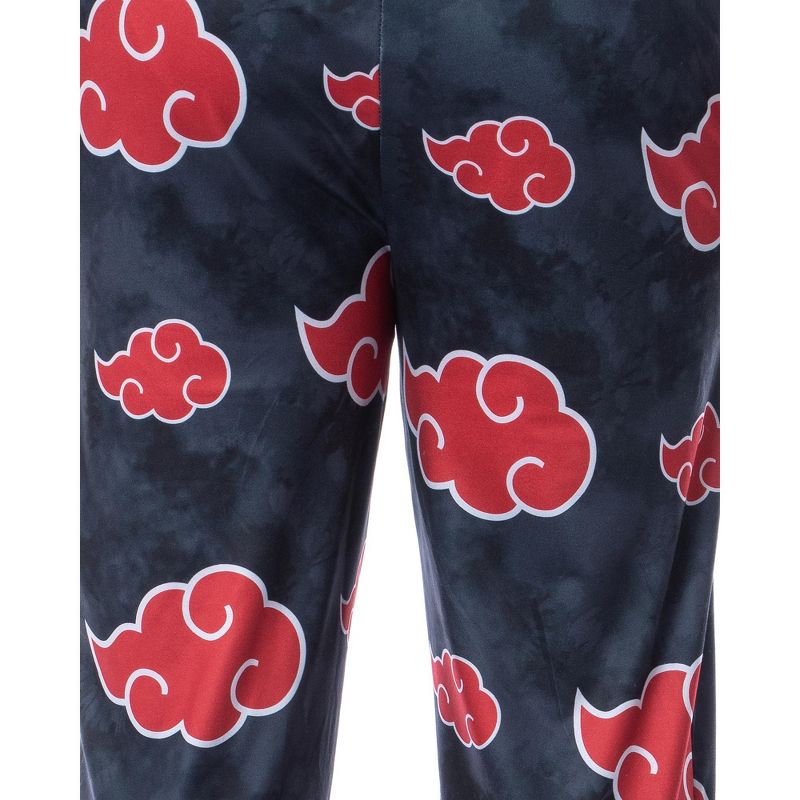 Naruto Shippuden Mens' Akatsuki Clouds Pajama Sleep Lounge Pants, 4 of 6