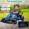 Go Kart Electric Ride On Car，24V Ride On Go Kart for Kids，Drift Kart Car with Adjustable Seat,7.5MPH Fast Drifting Circling - 3 of 4