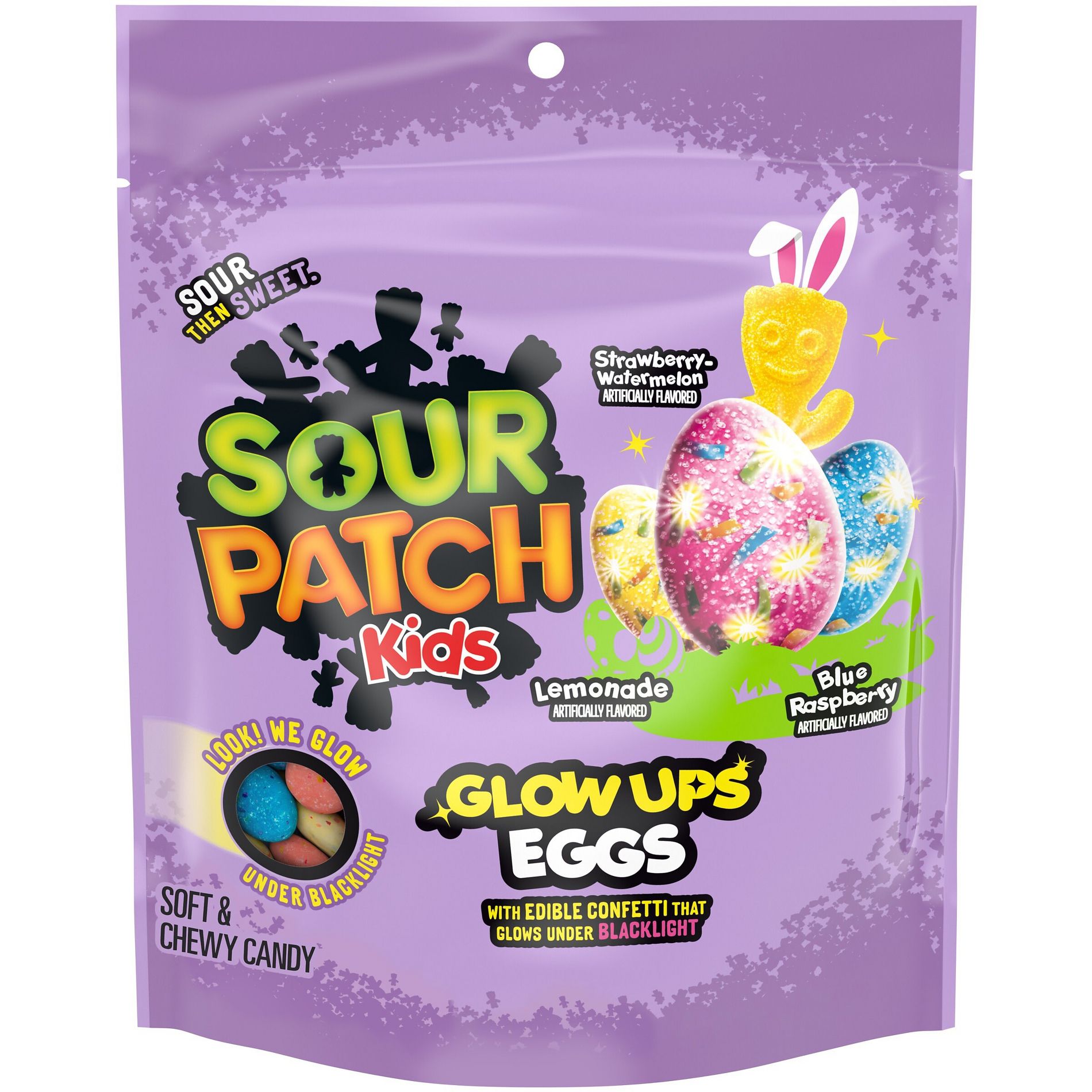 SOUR PATCH KIDS Glow Ups Eggs Soft & Chewy Easter Candy - 8.37oz