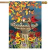 Briarwood Lane Fall House Flag 40x28 For Outdoor Fall Birdbath Floral House Flag Flag For Fall House Flag - 2 of 4