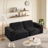 83.6'' Sparkling Chenille Modular Tufted 3-Seater Sofa with Deep Seat, Ergonomic Support, and No Assembly Required - 4 of 4