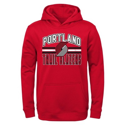 Youth Nike Red Portland Trail Blazers Essential Logo Hoodie